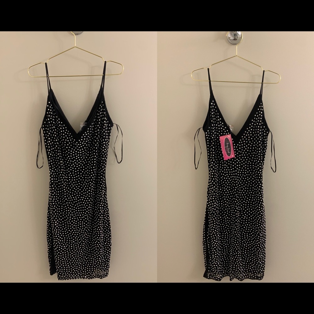 Symphony spaghetti strap mini dress